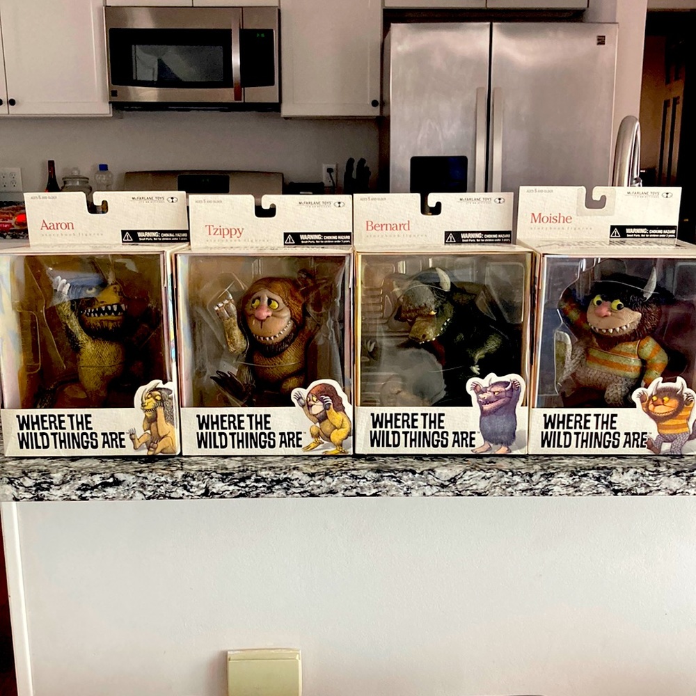 Mcfarlane toys -Where the wild things are figures Moishe Bernard tzippy Aaron